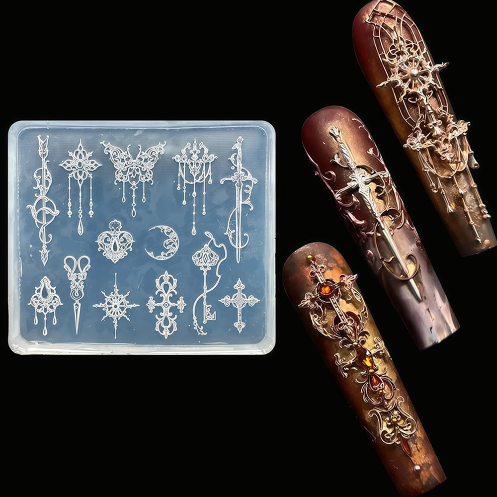 Resin Art Template - Pfeil Silikonform Mond Harz Schwert Formen