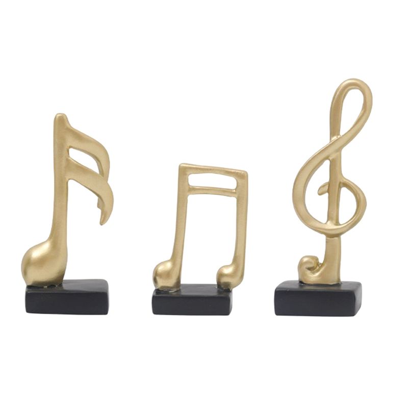 Resin Art Table - ABUL-3-teiliges Set Musiknoten-Dekor Geschenke Musikalische Figuren