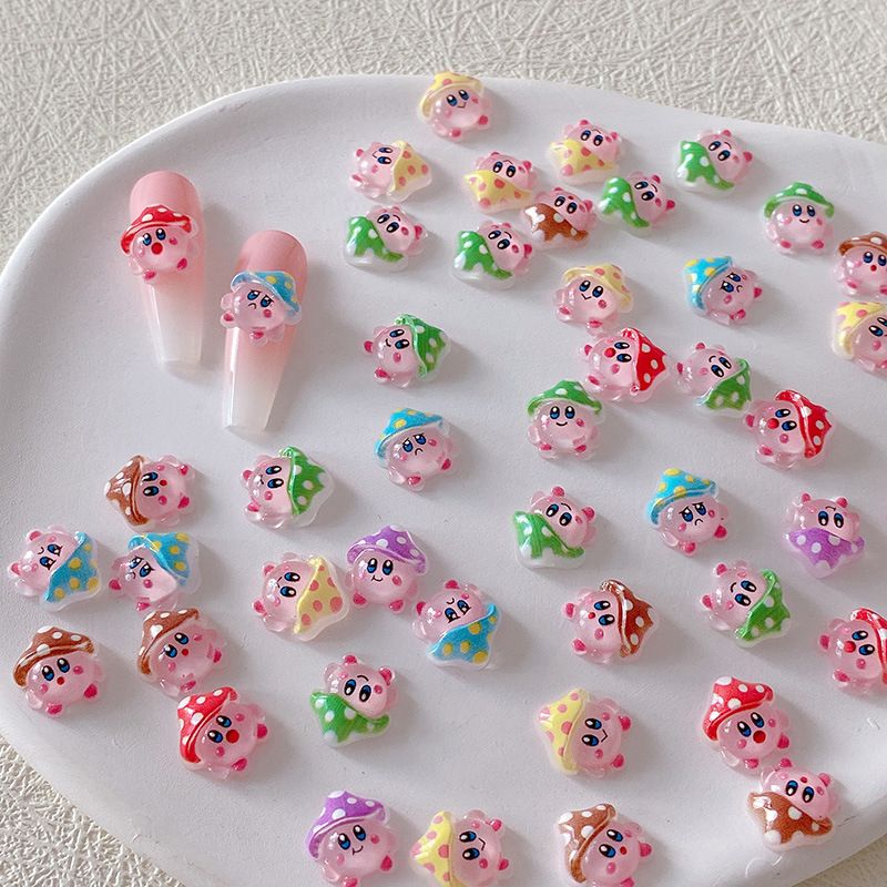 Resin Art Resin - 2/10/20 Stück Kirby Nagelcharms 3D Harz