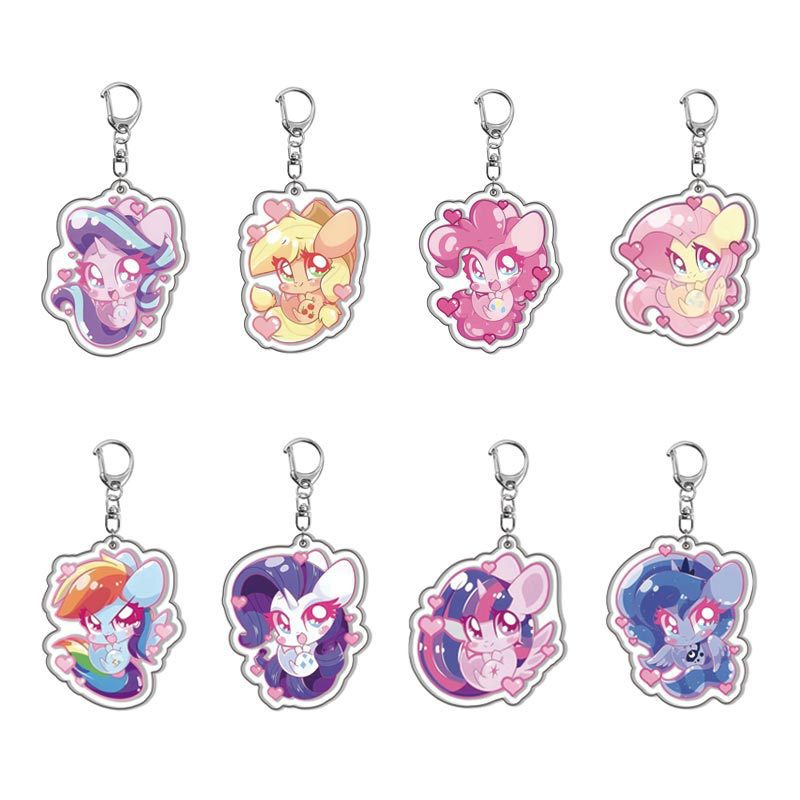 Resin Art Keychain - My Little Pony Anime Acryl Cartoon