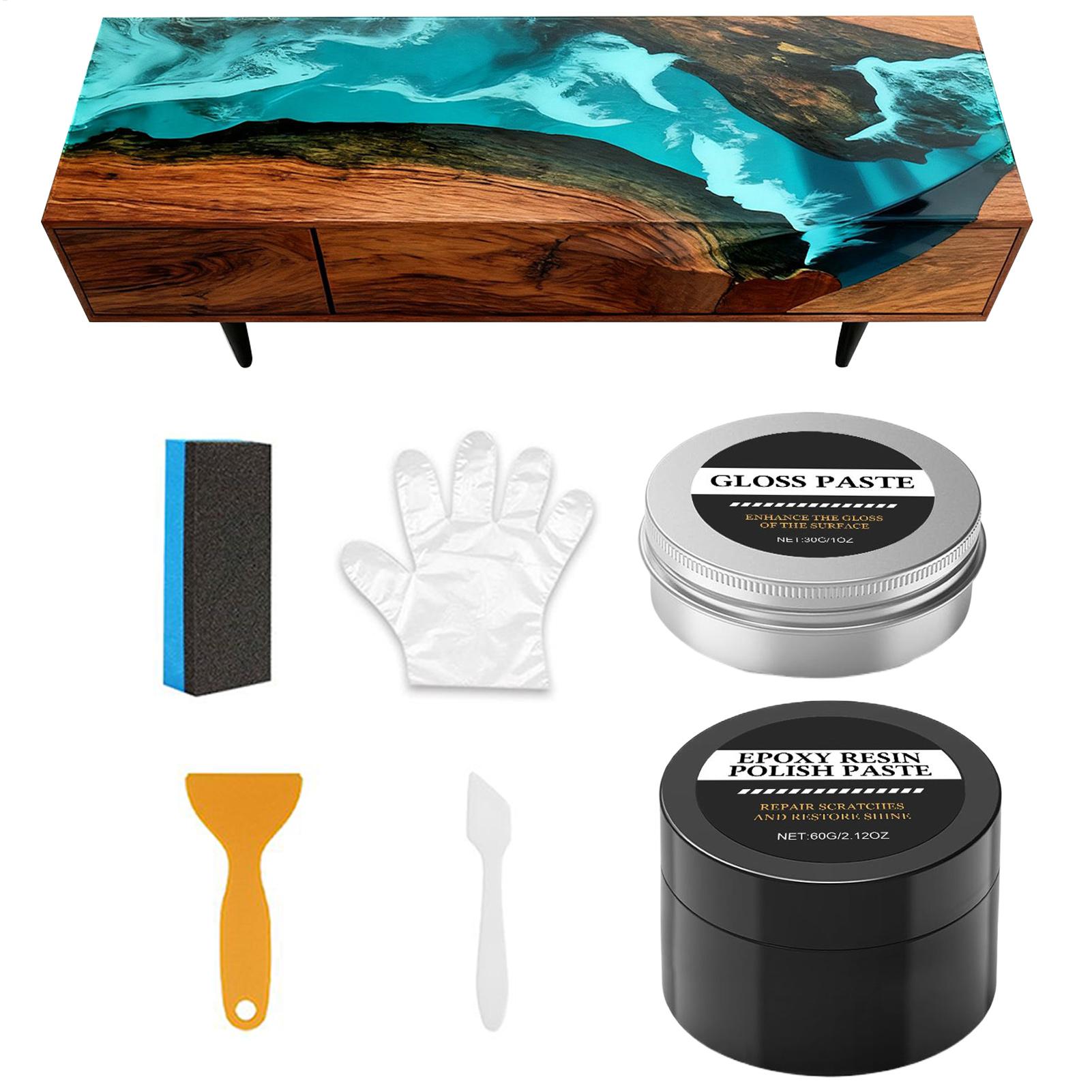 Resin Art Table - Polierset aus Epoxidharz – cremige Kratzerentfernungsmasse
