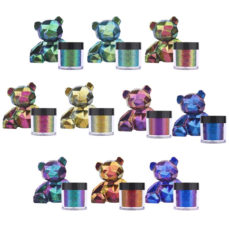 Glitter Powder Resin - Spiegel Chamäleons Harz Pigment Glitter Magie