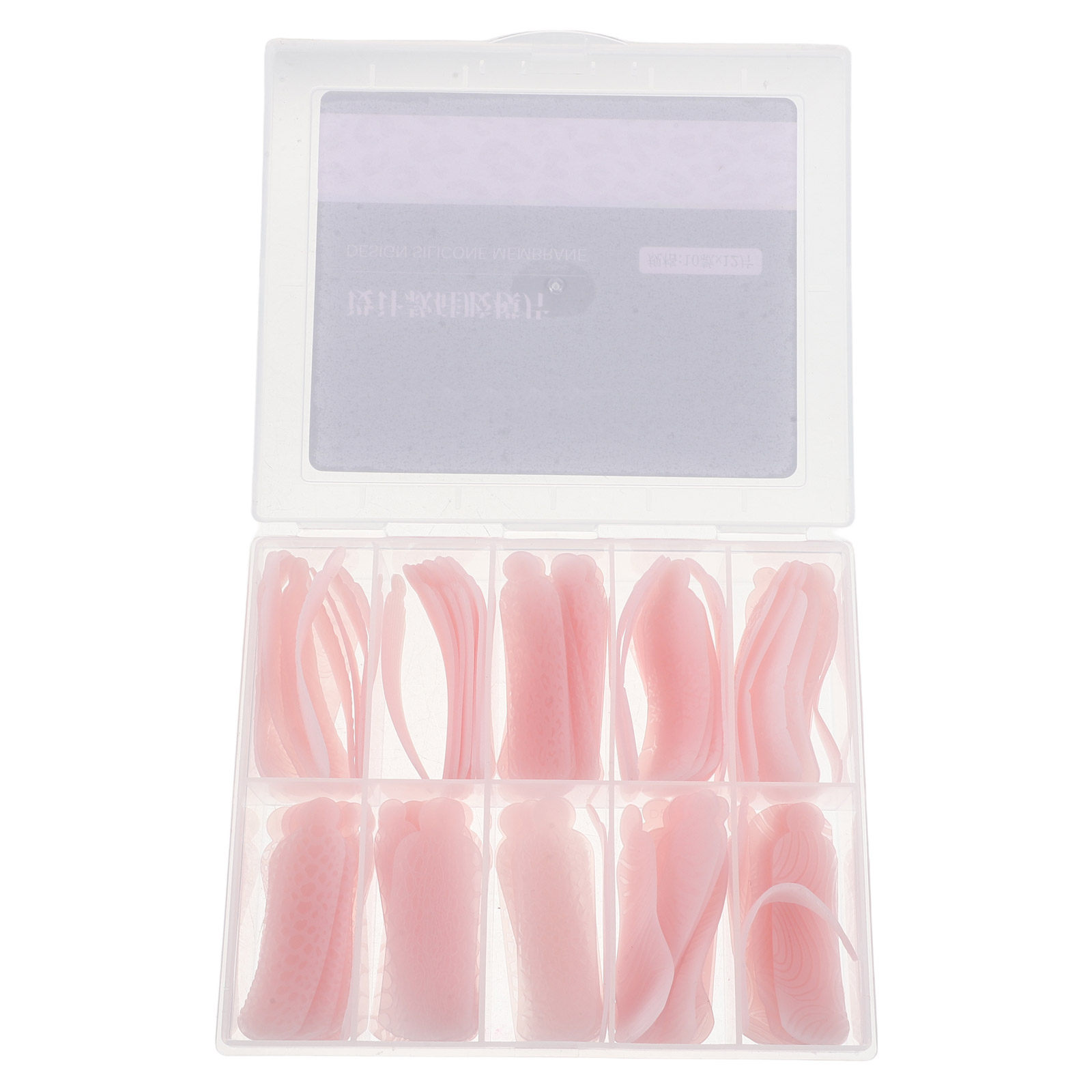 Resin Art Template - 120 Stück Silikon-Nagelformen, Weihnachts-Schneeflocken-Serie, flexible, wiederverwendbare