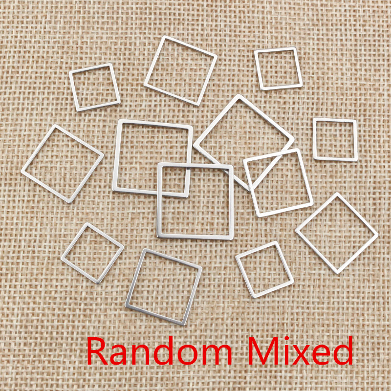 20pcs 3 Größe Platz Charm Gold – Bezels Pendant Resin Bewertung und Preis