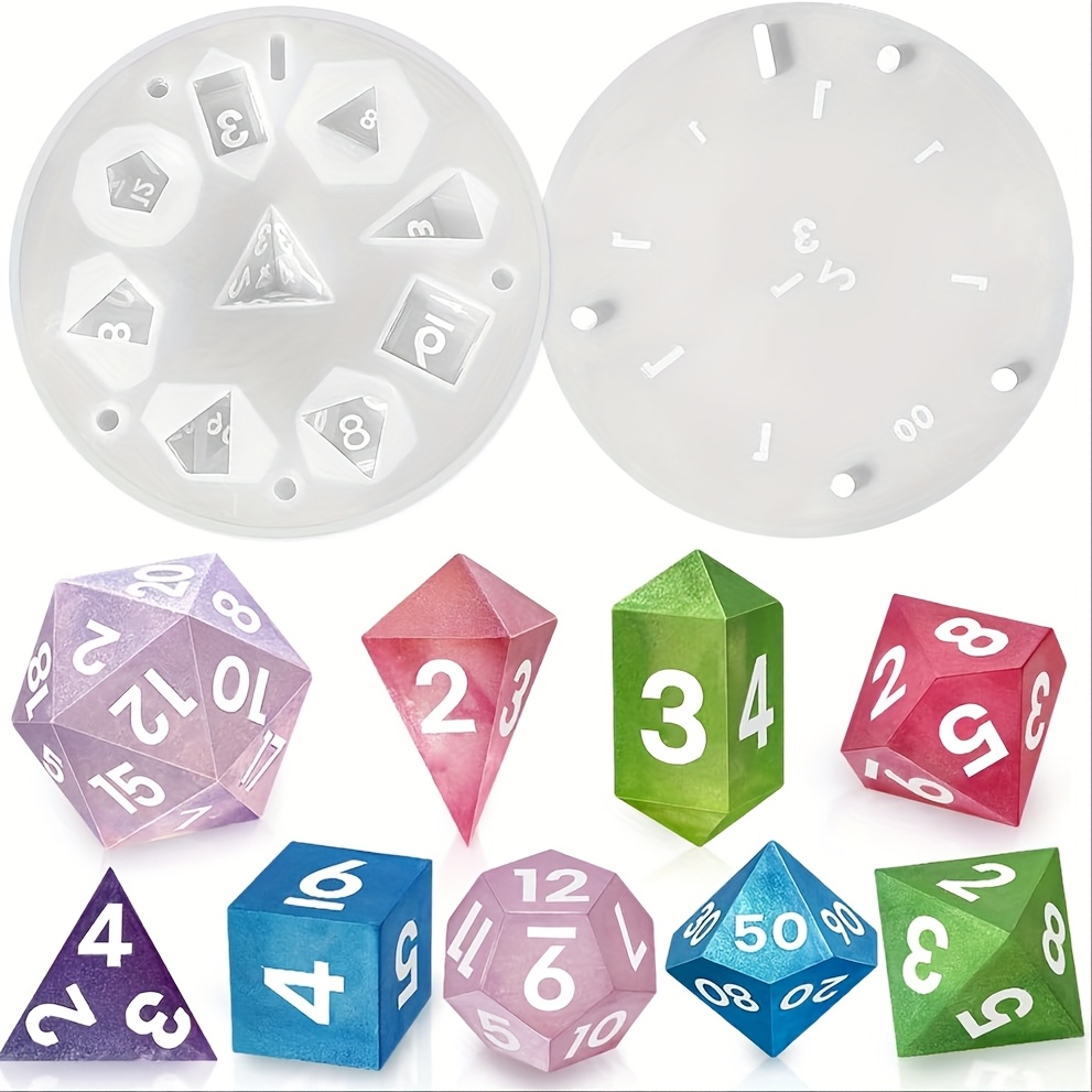 1 Satz Silikonharz-Gussformen, – Resin Art Table Bewertung und Preis