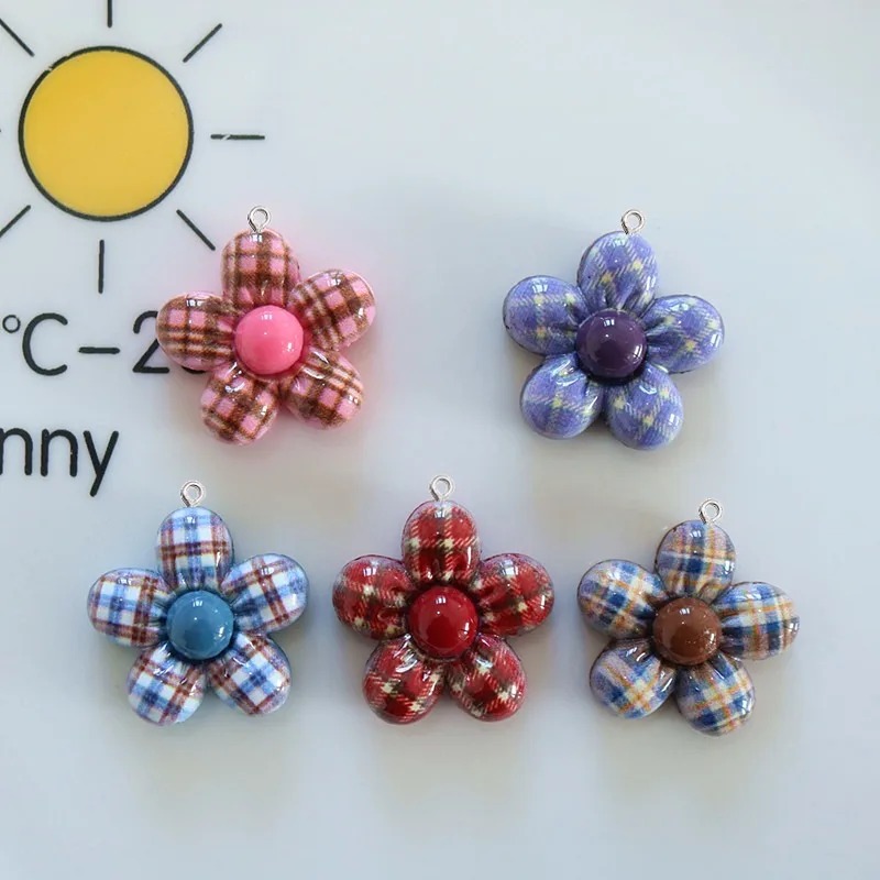 10 Stück süße Blumen-Anhänger  – Resin Art Resin Bewertung und Preis