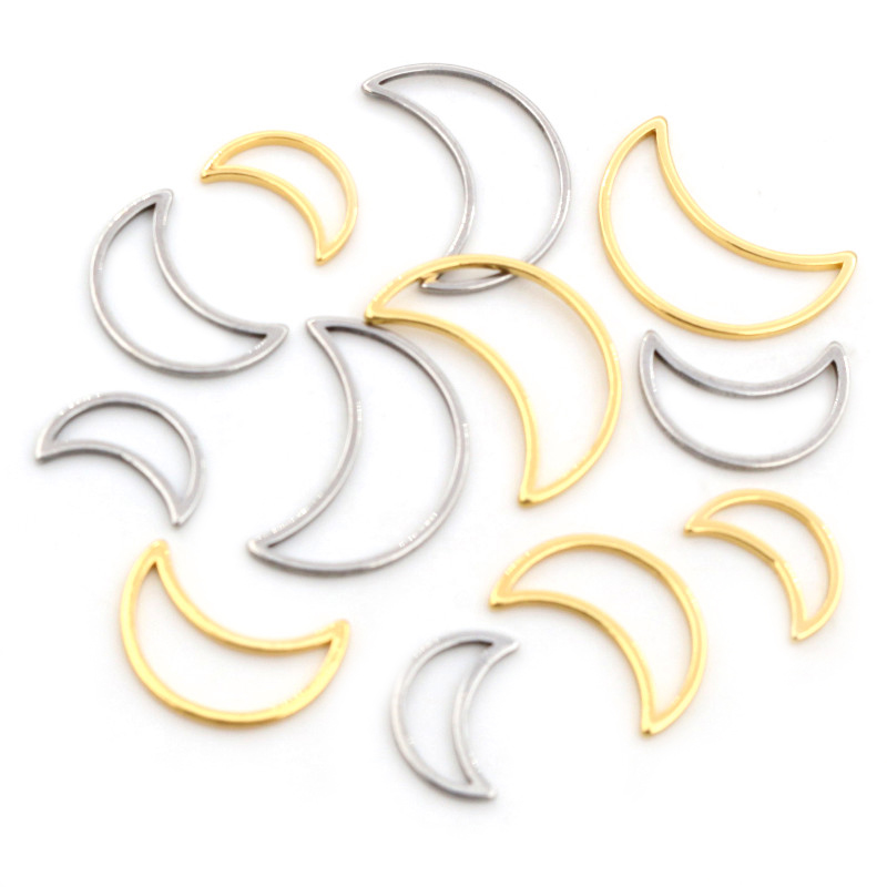 20pcs 3 Größe Mond Charme Gold – Bezels Pendant Resin Bewertung und Preis