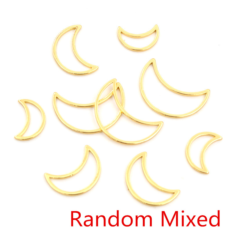 20pcs 3 Größe Mond Charme Gold – Bezels Pendant Resin Bewertung und Preis