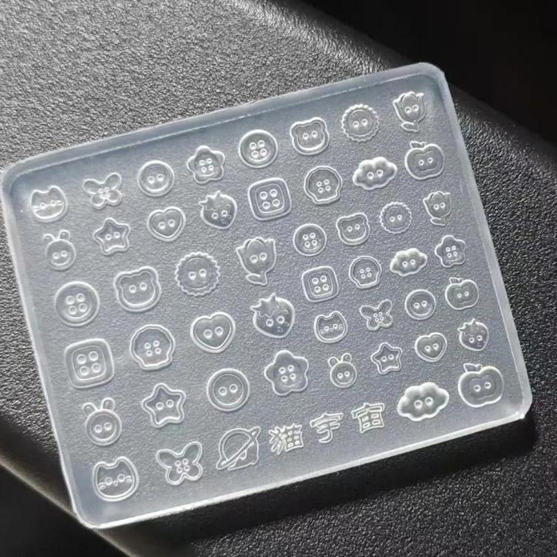 1 Stück 3D-Knöpfe Nagelkunst-S – Resin Art Template Bewertung und Preis