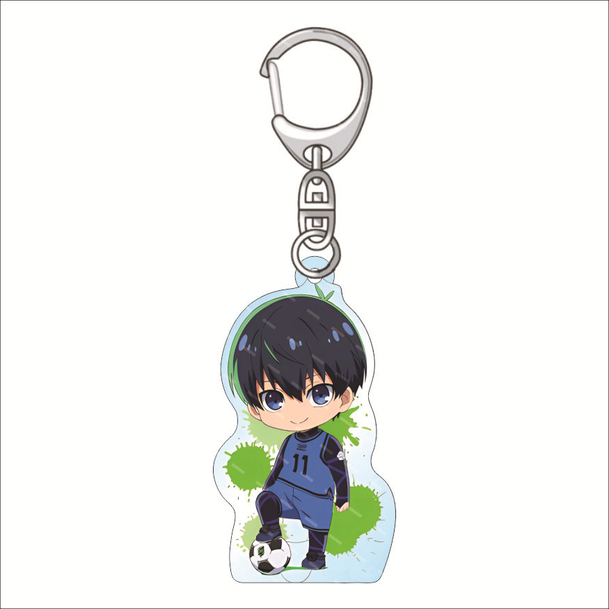 Anime Blue Lock Acryl-Mädchen- – Resin Art Keychain Bewertung und Preis