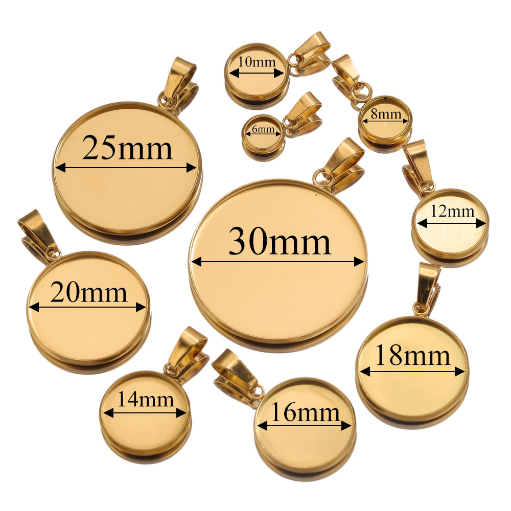 10 Stück Edelstahl Gold Anhäng – Bezels Pendant Resin Bewertung und Preis