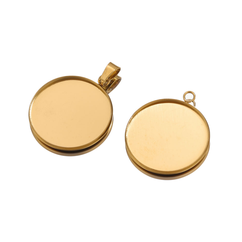 10 Stück Edelstahl Gold Anhäng – Bezels Pendant Resin Bewertung und Preis