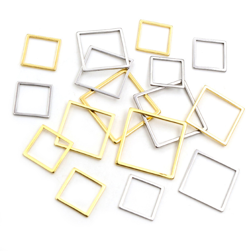 20pcs 3 Größe Platz Charm Gold – Bezels Pendant Resin Bewertung und Preis