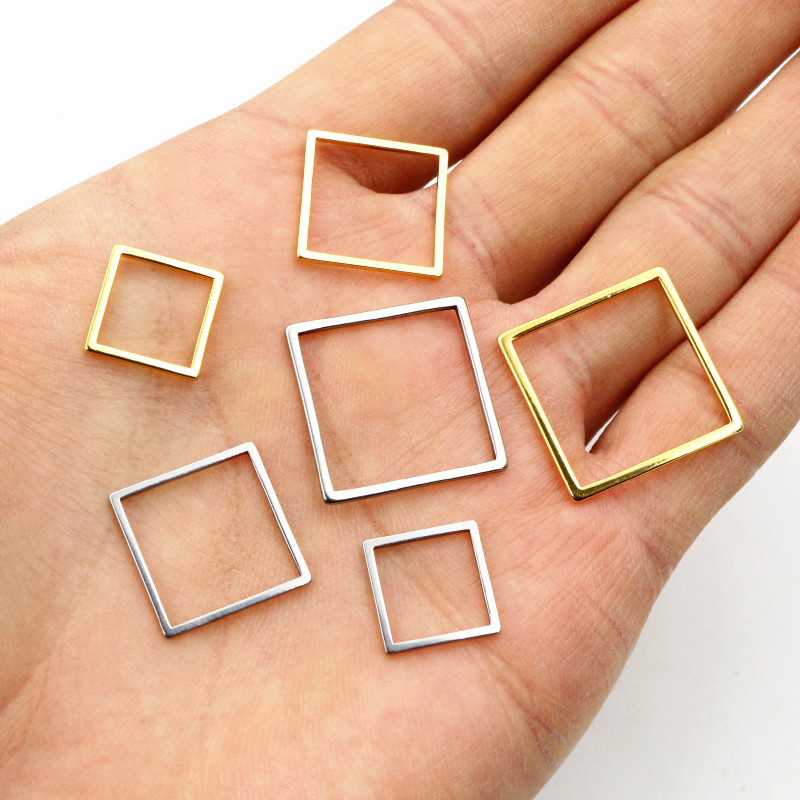 20pcs 3 Größe Platz Charm Gold – Bezels Pendant Resin Bewertung und Preis