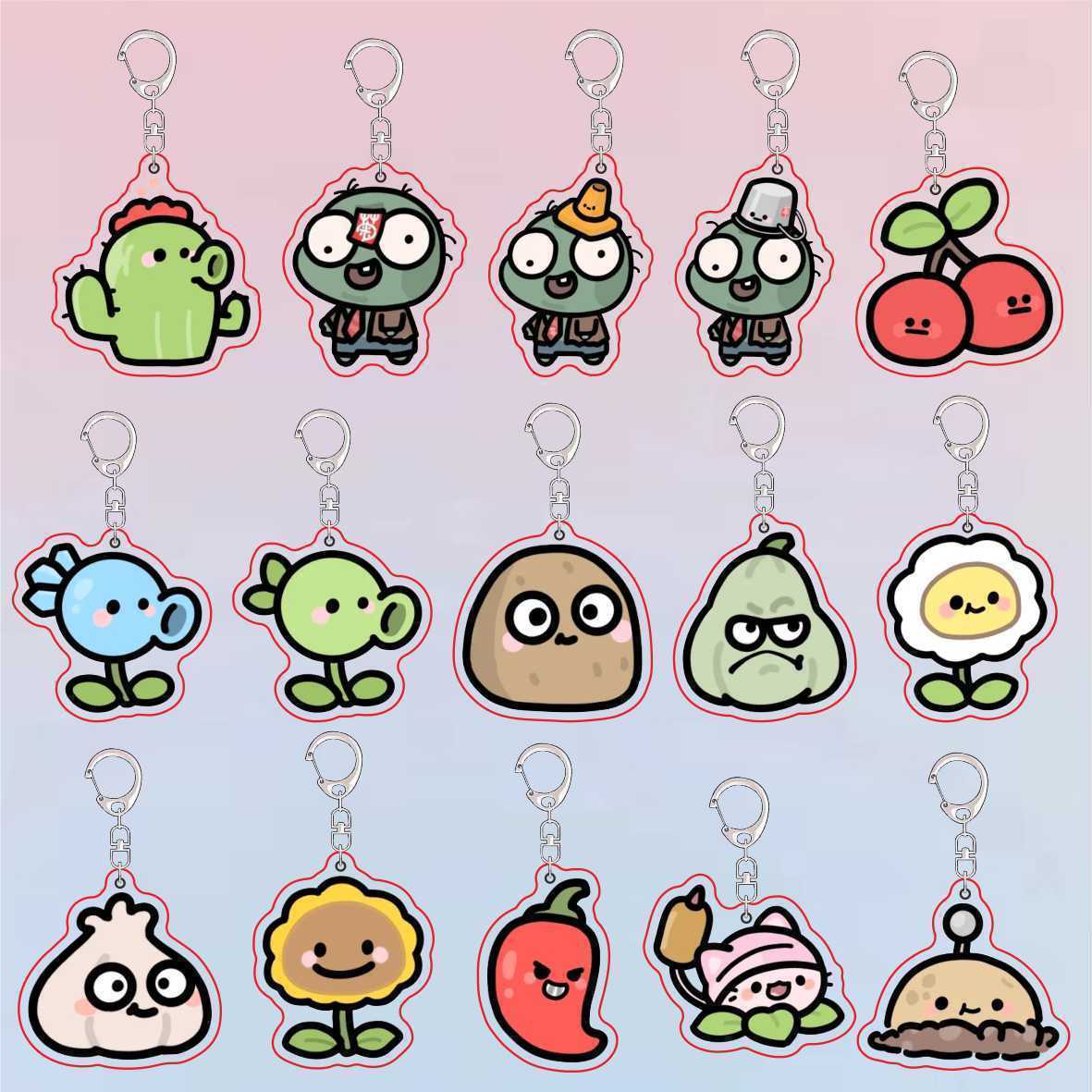 Plants Vs Zombies Acryl Niedli – Resin Art Keychain Bewertung und Preis