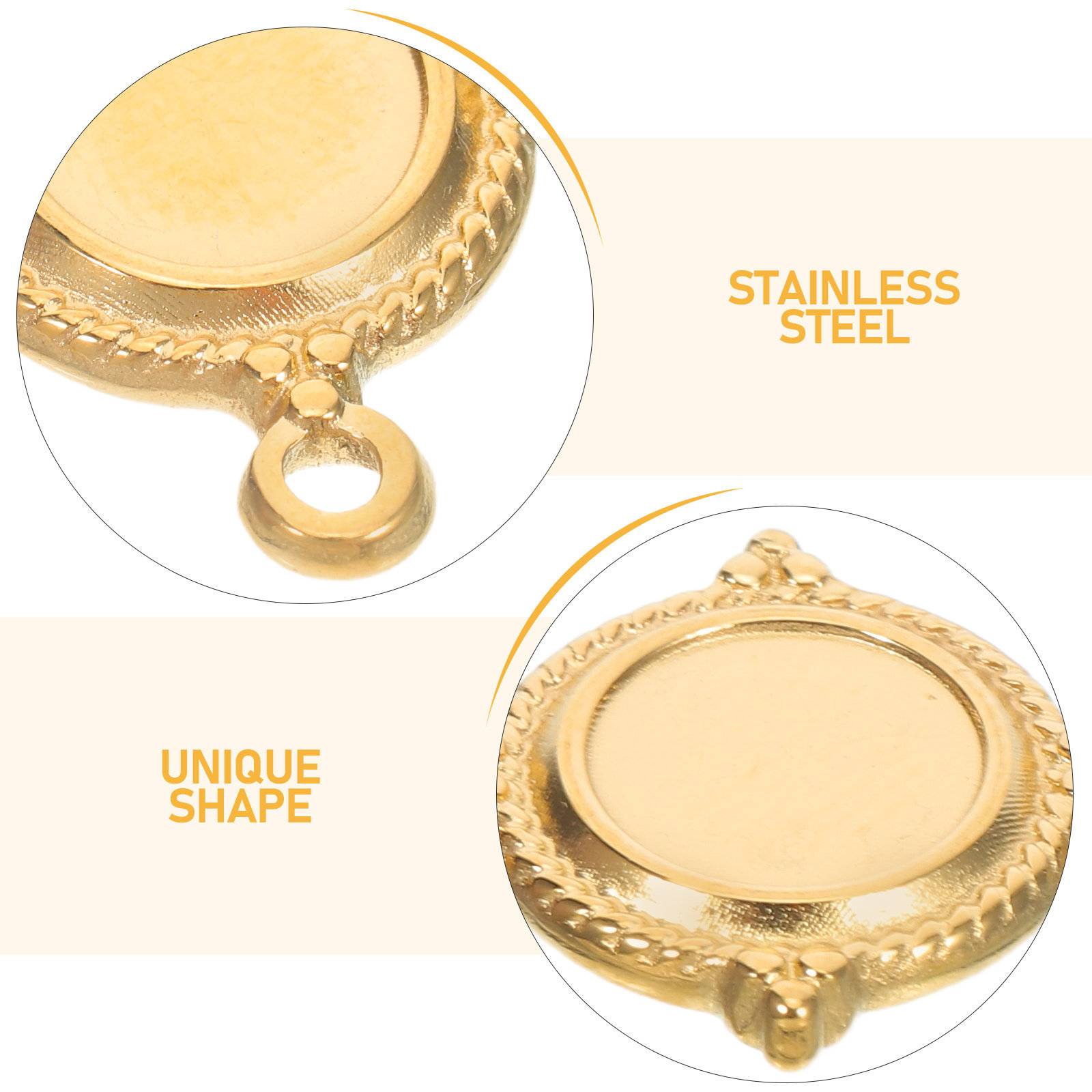 Edelstahl-Anhängerfassungen, 6 – Bezels Pendant Resin Bewertung und Preis