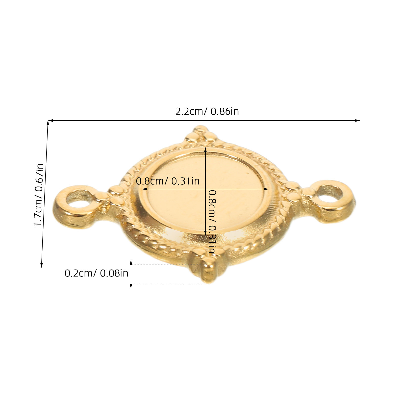 Edelstahl-Anhängerfassungen, 6 – Bezels Pendant Resin Bewertung und Preis
