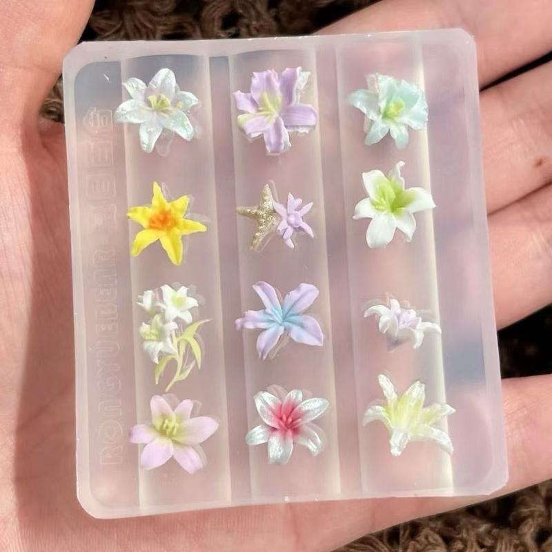 3D-Silikon-Blumen-Nagelkunst-G – Resin Art Template Bewertung und Preis