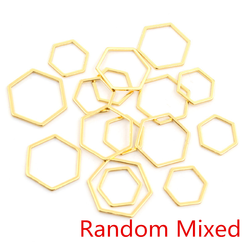 20pcs 3 Größe Polygon Charme G – Bezels Pendant Resin Bewertung und Preis