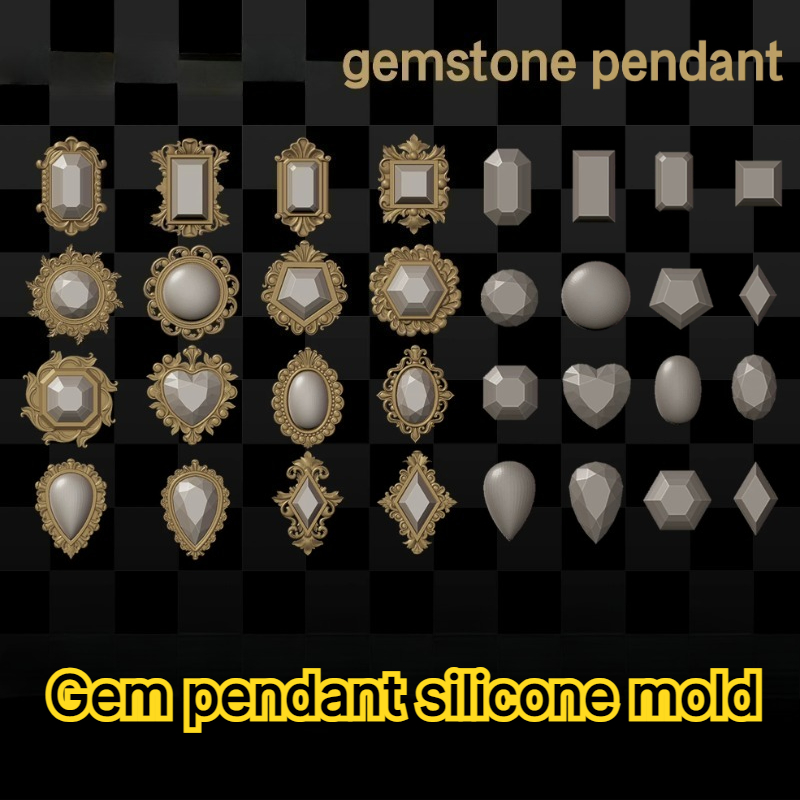 Edelstein-Anhänger Silikonform – Bezels Pendant Resin Bewertung und Preis