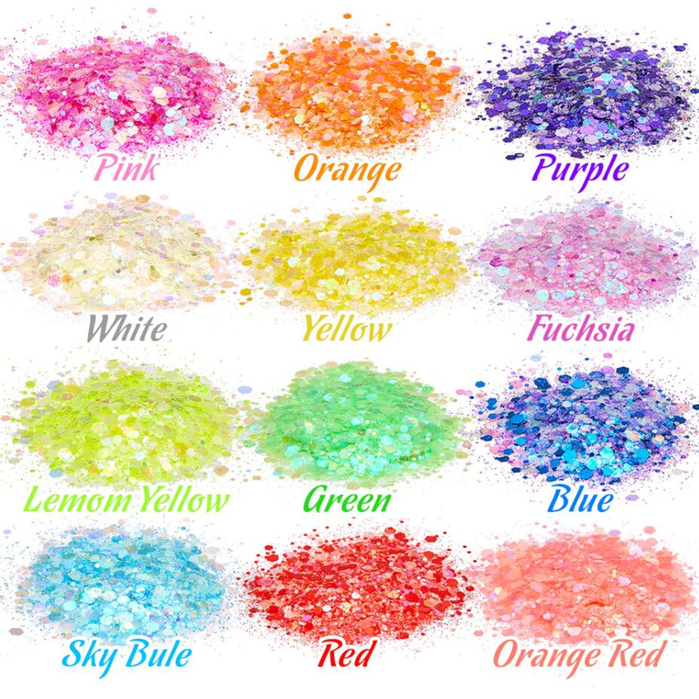 24 Farben leuchtende Paillette – Glitter Powder Resin Bewertung und Preis