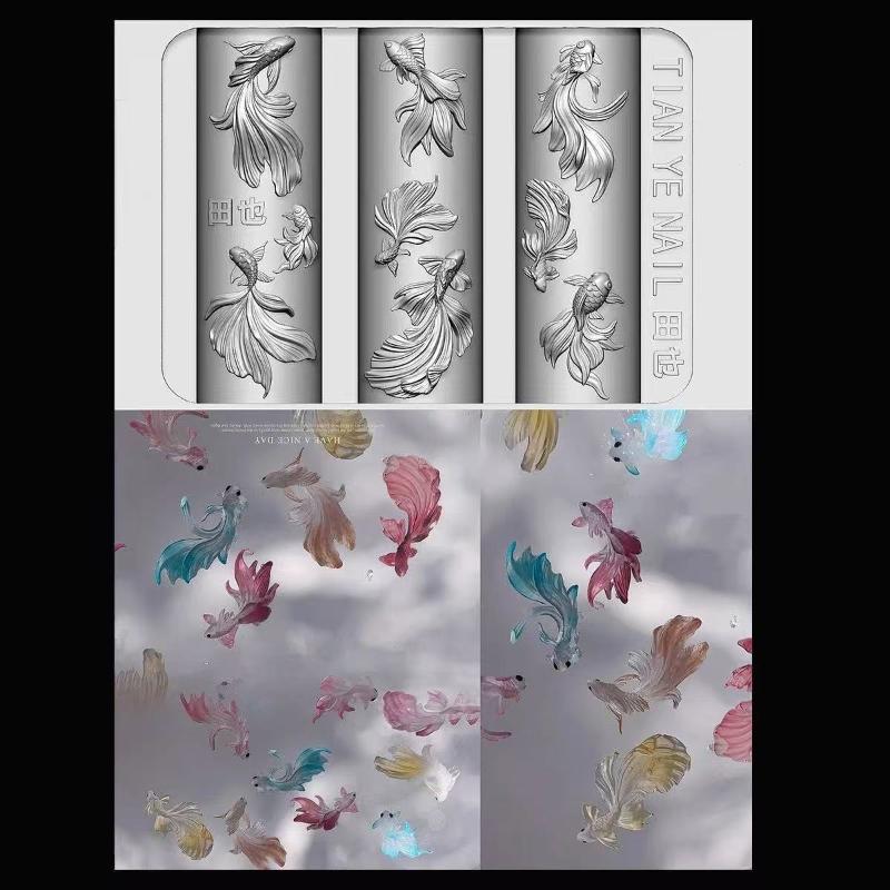 3D Weiche Silikon-Nagel-Schabl – Resin Art Template Bewertung und Preis