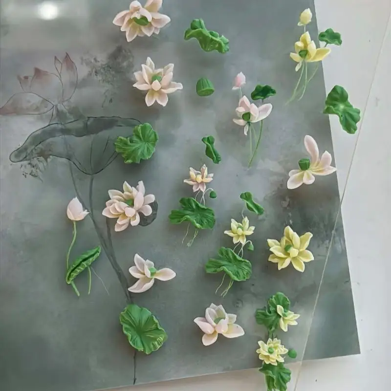 Blumen Serie 3D gebogene Nagel – Resin Art Template Bewertung und Preis