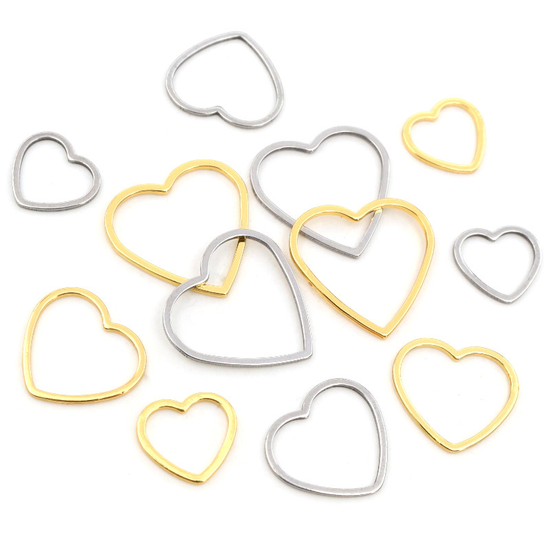 20pcs Herz Charme Gold Edelsta – Bezels Pendant Resin Bewertung und Preis